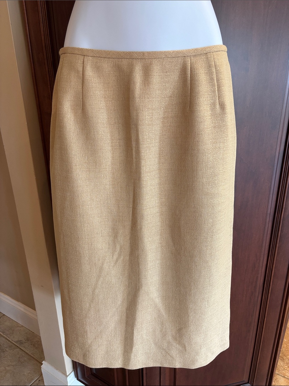 Le Suit Yellow Pencil Skirt